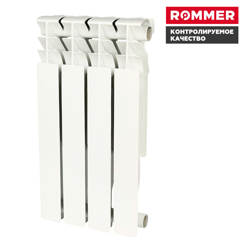 Радиатор алюминиевый Plus 500/100  1 секция ROMMER
