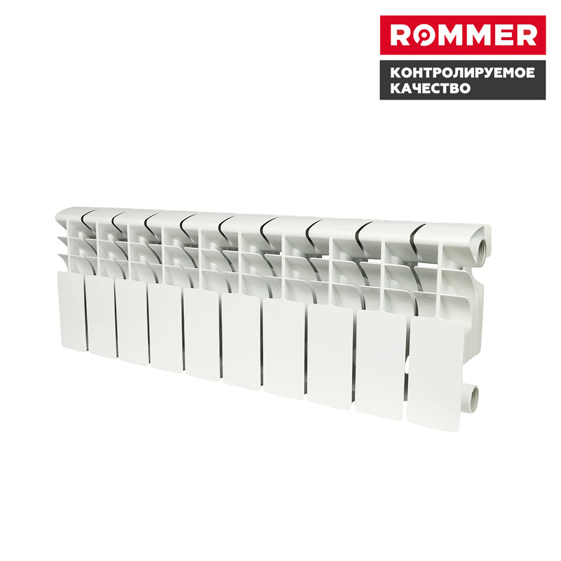 Радиатор алюминиевый Plus 200 12 секций ROMMER
